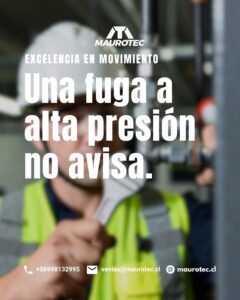 Una línea hidráulica no es una manguera de jardín. 5000 PSI